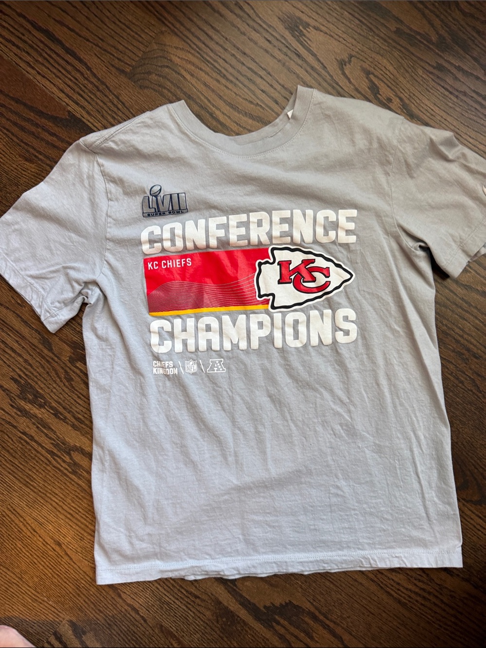 Nike Light Gray Logo Crew Neck Tee